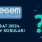 SEGEM Şubat 2024 Sınavda Çıkmış Sorular